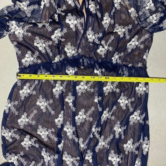 NWT MSRP $398 BCBGMaxAzria Daisy Mesh Dress Women's Size Large - Picture 12 of 13